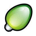 Christmas Light Green Emoticon