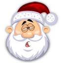 Tired Santaclaus Emoticon