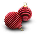 Xmas Ringed Balls Emoticon