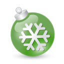 Xmas Ball Green Emoticon