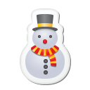 Xmas Sticker Snowman Emoticon