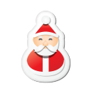 Xmas Sticker Santa Emoticon