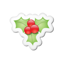 Xmas Sticker Mistletoe Emoticon