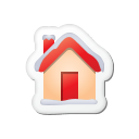 Xmas Sticker Home Emoticon