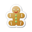 Xmas Sticker Gingerbread Emoticon