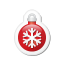 Xmas Sticker Ball Red Emoticon