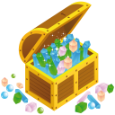 Treasure Chest Open Emoticon