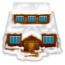 House With Snow Emoticon