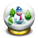 Glass Snow Ball Emoticon