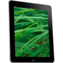 Ipad Side Grass Background Emoticon