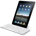 Ipad With Keyboard Emoticon