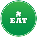 St Patricks Day Eat Emoticon