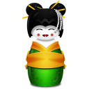 Geisha Korea Green Emoticon