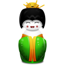 Geisha China Green Emoticon