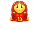 Red Matreshka Upper Part Emoticon