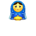 Blue Matreshka Upper Part Emoticon