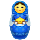 Blue Matreshka Emoticon