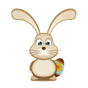 Easter Bunny Egg Emoticon