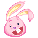 Pink Rabbit Emoticon