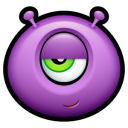 Alien Satisfied Emoticon