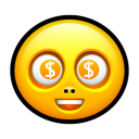 Smiley Dollar Emoticon