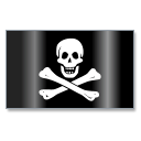 Pirates Jolly Roger Flag 1 Emoticon