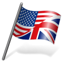 English Language Flag 3 Emoticon