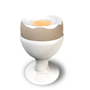 Boiled Egg 2 Emoticon