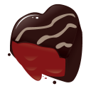 Chocolate Heart Emoticon