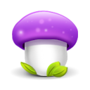 Mushroom Purple Emoticon