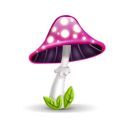Mushroom Pink Emoticon