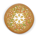 Christmas Cookie Round Emoticon