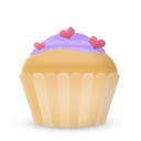 Cupcake Cake Hearts Emoticon