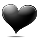 Black Heart Emoticon