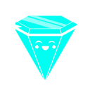 Rave Diamond Blue Emoticon