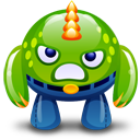 Green Monster Happy Emoticon