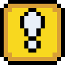 Retro Block Exclamation Emoticon