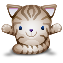 Cat Brown Emoticon