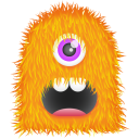 Orange Monster Emoticon