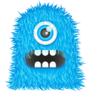 Blue Monster Emoticon