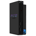 Playstation 2 Standing Black Emoticon