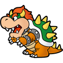 Paper Bowser Emoticon