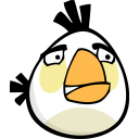 Angry Bird White Emoticon