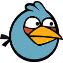 Angry Bird Blue Emoticon