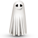 Shy Ghost Emoticon