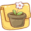 Hp Folder Flowerpot Emoticon