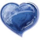 Heart Blue Emoticon