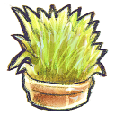 G12 Flowerpot Grass Emoticon