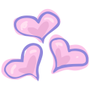 Hearts Love Emoticon