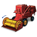 Combine Harvester With Movement Emoticon